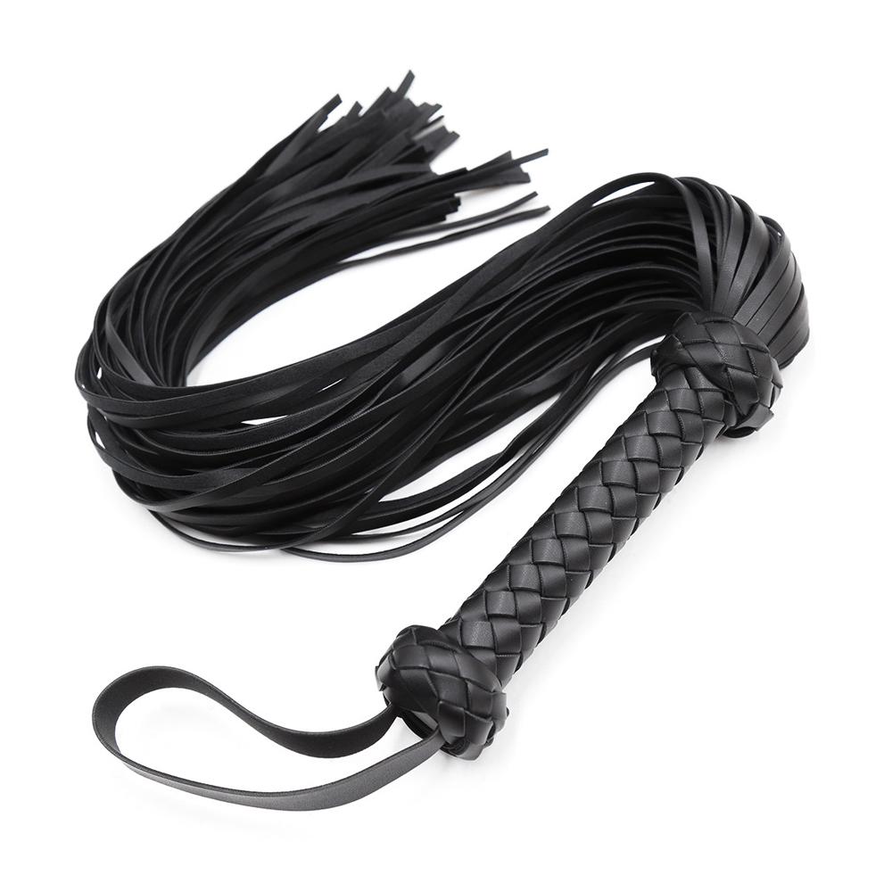 Faux Leather Whip Horse Riding Crop Whip Cosplay Costume Accessory Leather Bull Whip