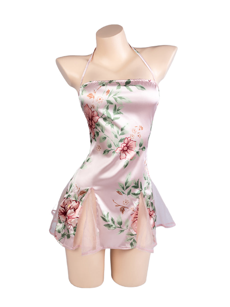 Vintage Lace Up Lingerie Dress