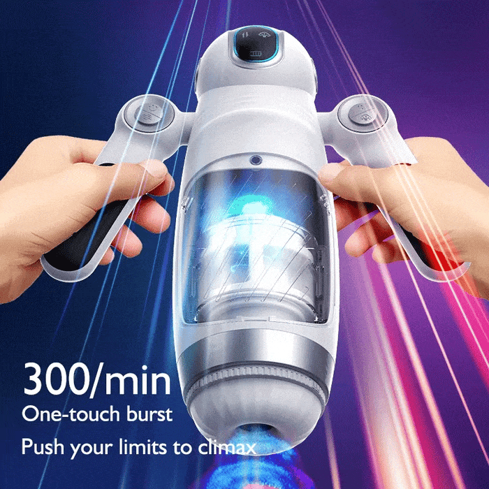 Bella Bot Robot Telescopic Vibrating Male Penis Stroker - Aroselove